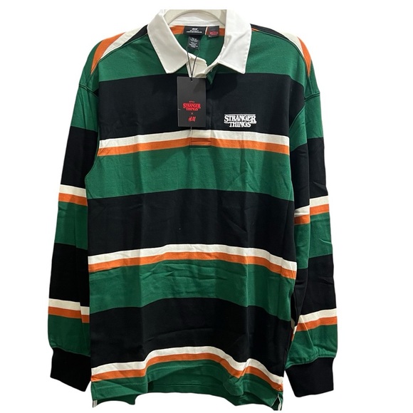 H&M x Stranger Things Relaxed Fit Rugby Shirt - Picture 3 of 9